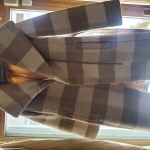 Plaid Wool Coat